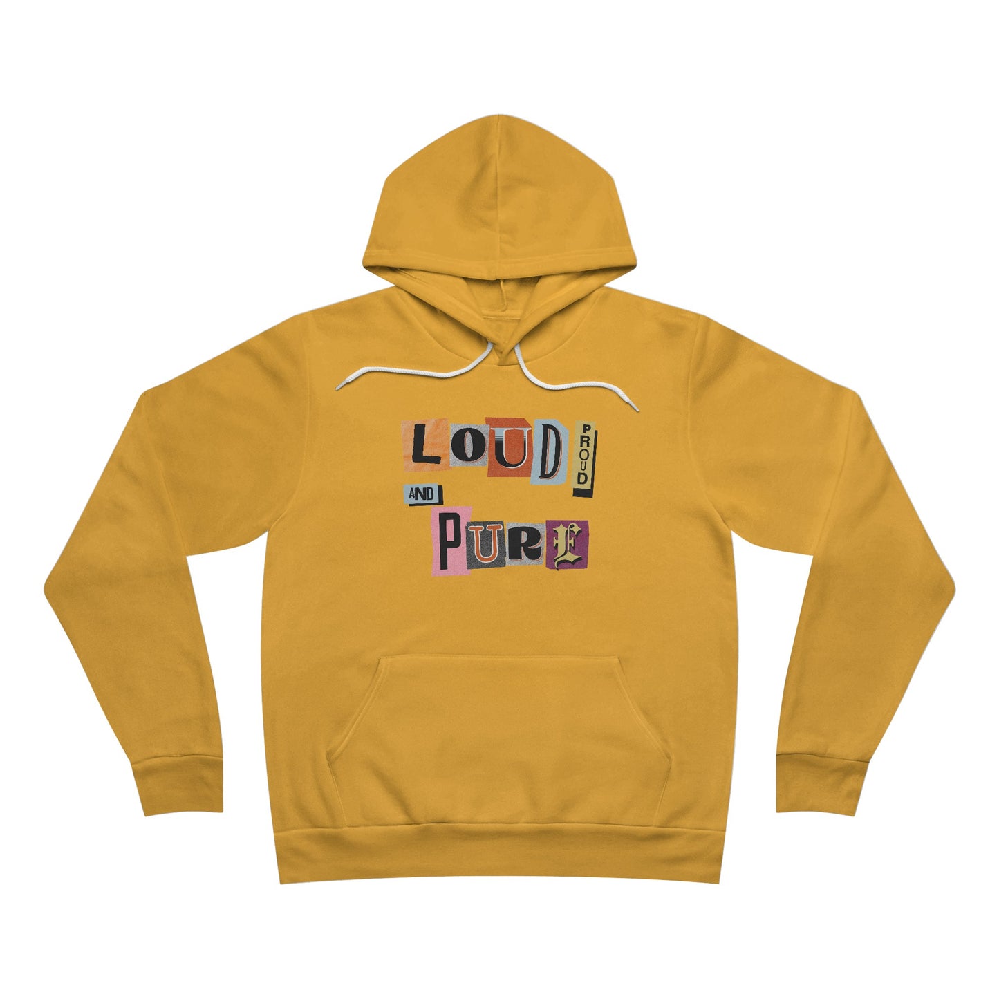 Korea -  Loud Proud and Pure Unisex Sponge Fleece Pullover Hoodie  - StyleMZ