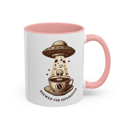 Brewed for exploration Accent Coffee Mug (11, 15oz) - StyleMZ - Stylemz