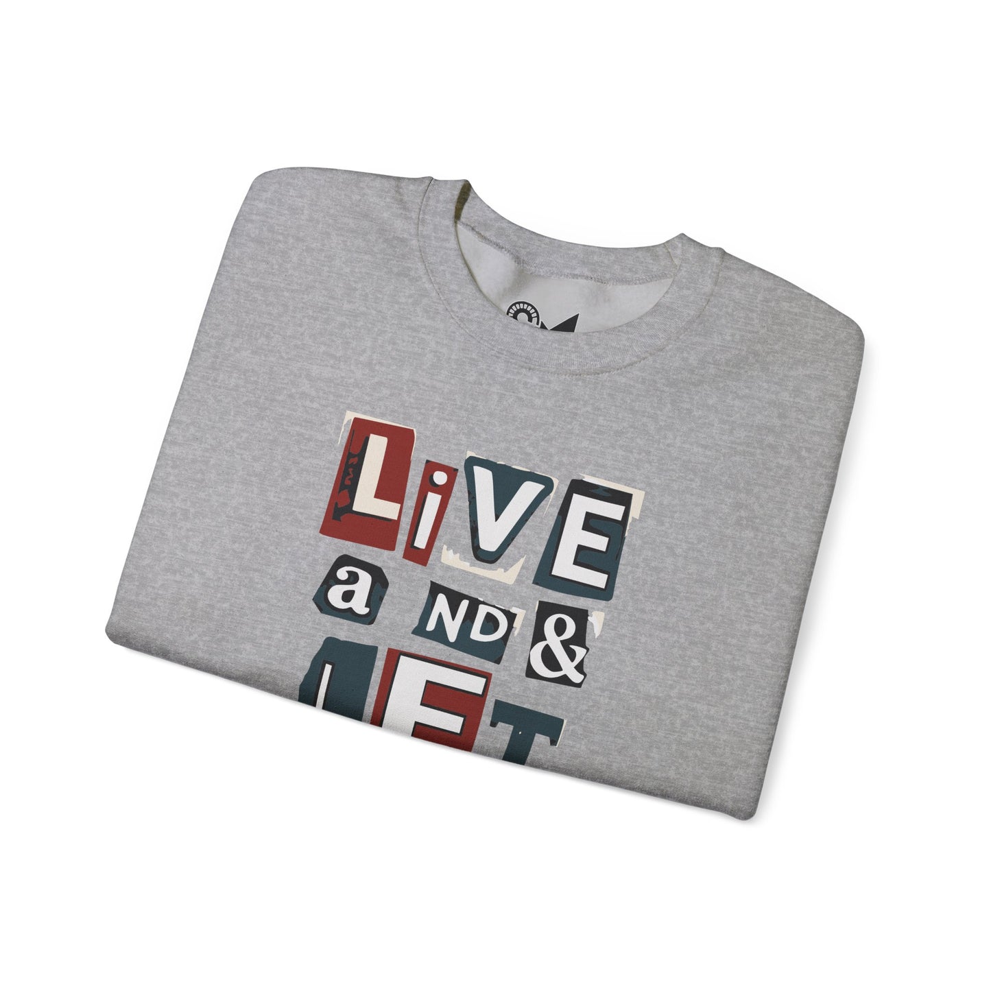 Live and let go Unisex Heavy Blend™ Crewneck Sweatshirt - StyleMZ - Stylemz