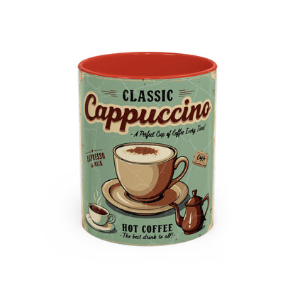 Classic Cappuccino Accent Coffee Mug (11, 15oz) - StyleMZ