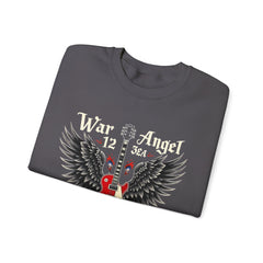 Sudadera unisex de cuello redondo de mezcla pesada Korea - War Angel - StyleMZ 