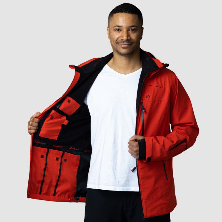 Adventure 2.0 - Men Red Jacket for All Weather Adventures