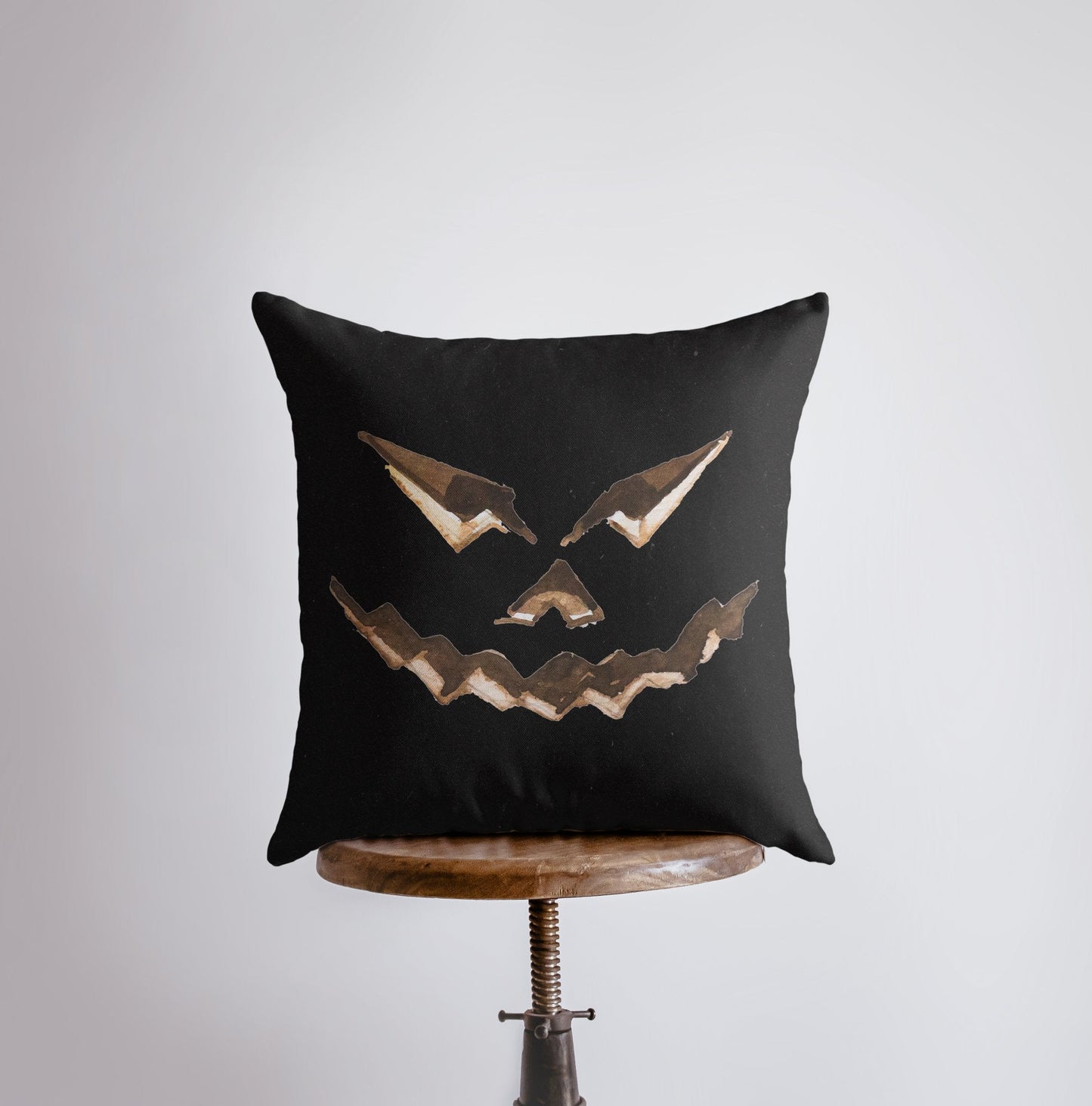 Jack O Lantern Dark Pillow Cover | Unique Fall Décor