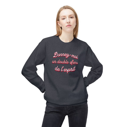 Double portion of The Spiritual sense Unisex Midweight Softstyle Fleece Crewneck Sweatshirt - StyleMZ