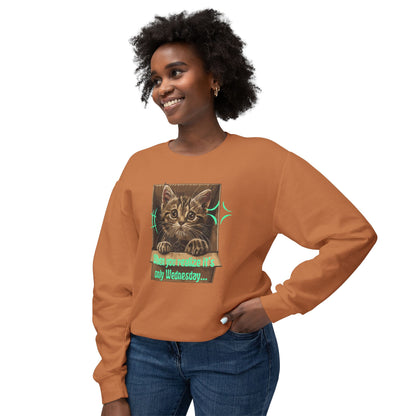 Korea -  When you realize it's only Wednesday! Unisex Lightweight Crewneck Sweatshirt  - StyleMZ