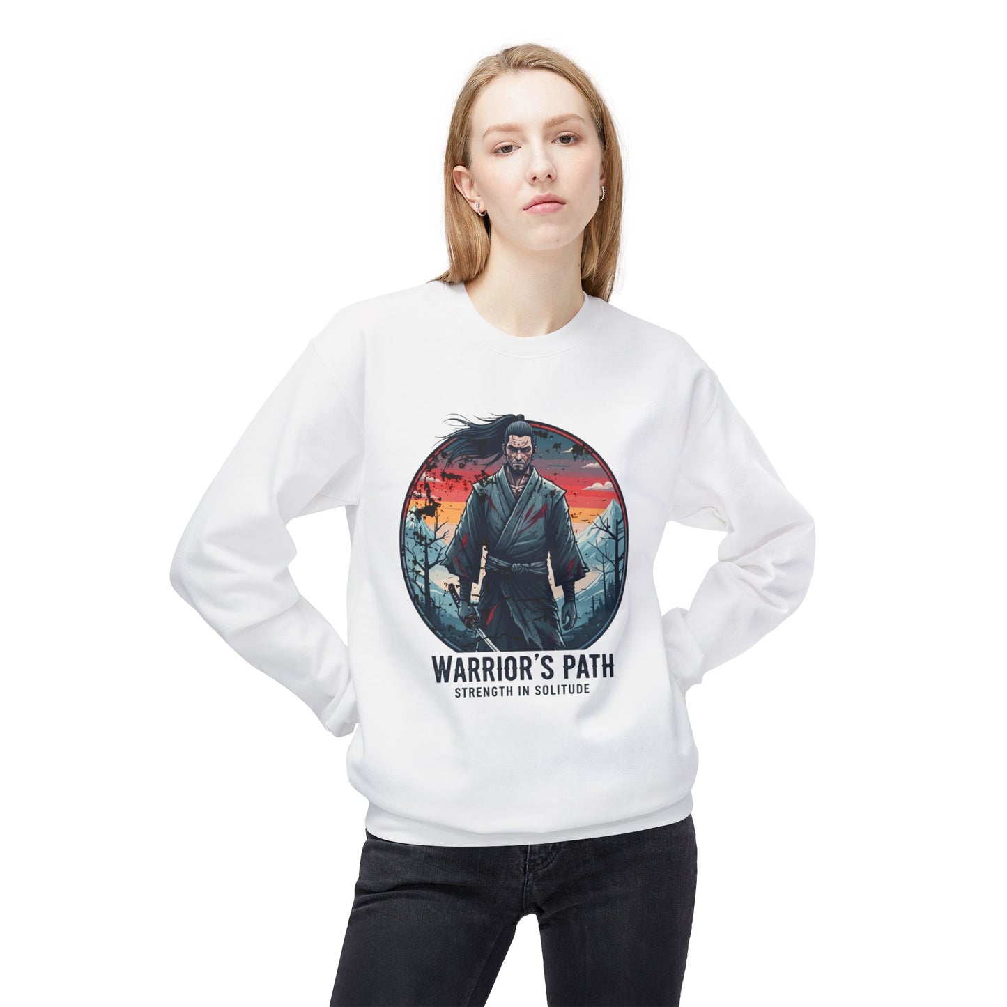 Warrior's Path Unisex Midweight Softstyle Fleece Crewneck Sweatshirt - StyleMZ