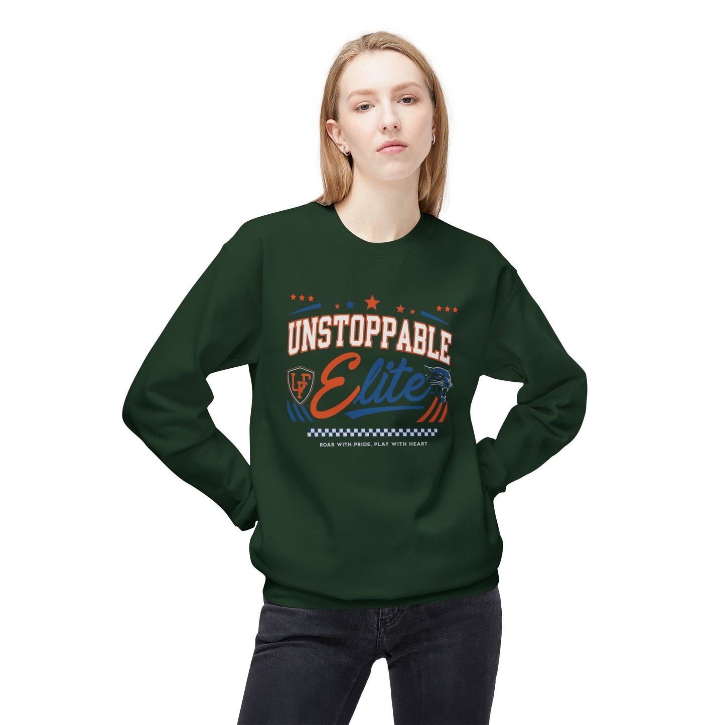 Unstoppable elite Unisex Midweight Softstyle Fleece Crewneck Sweatshirt - StyleMZ