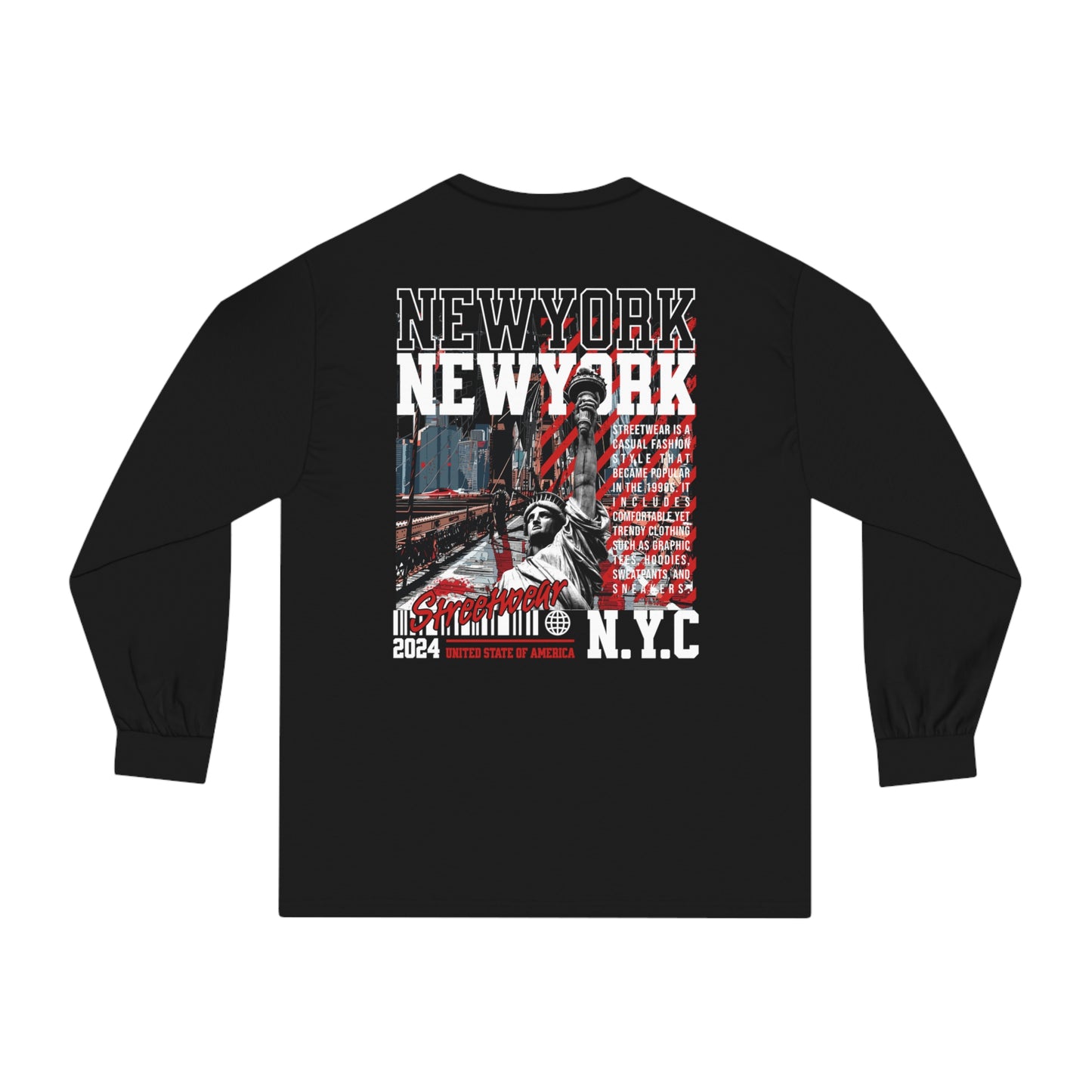 NYC Streetwear Unisex Classic Long Sleeve T-Shirt - StyleMZ