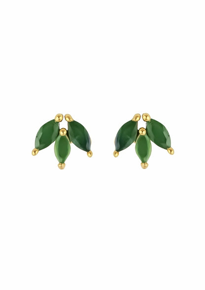 Fontana Earrings - 18K Gold-Plated with Zirconia Stones