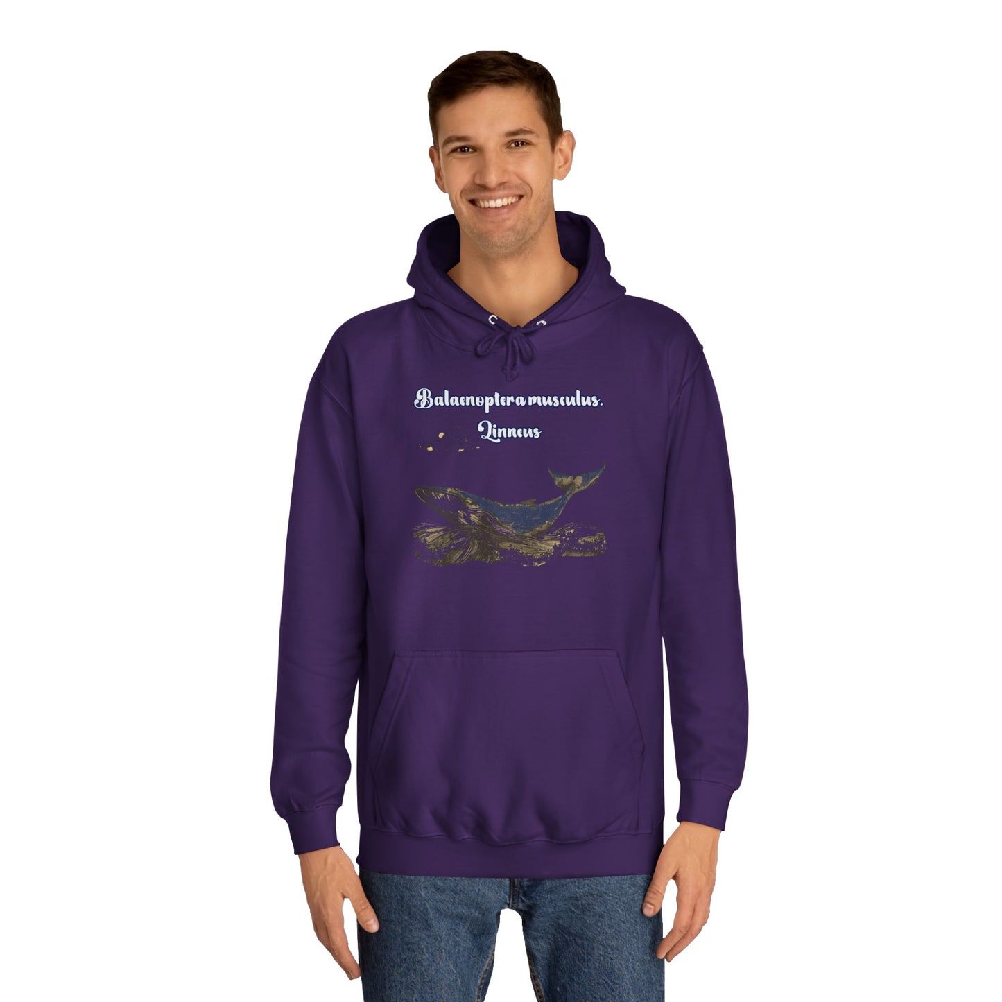 Korea -  Blue Whale Unisex College Hoodie  - StyleMZ