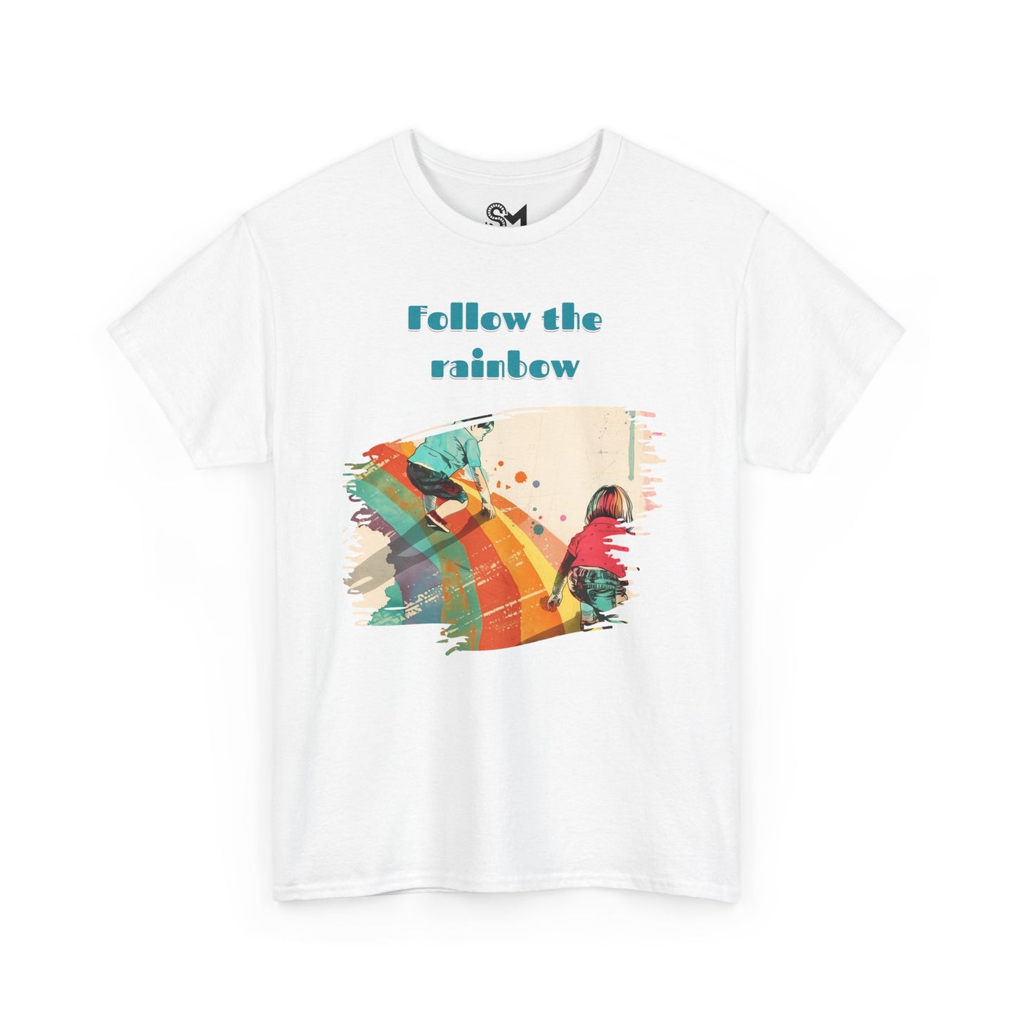 Follow the rainbow Unisex Heavy Cotton Tee - StyleMZ