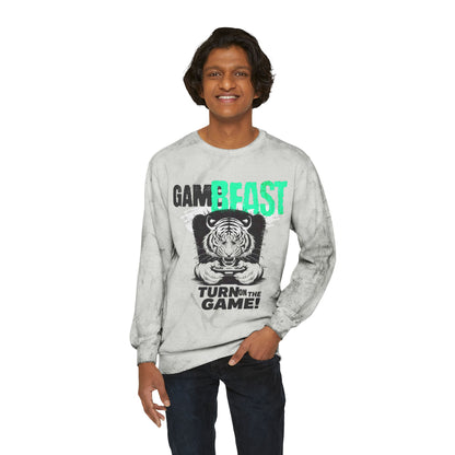 Korea -  Game Beast Unisex Color Blast Crewneck Sweatshirt  - StyleMZ