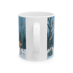 StyleMZ - Taza de cerámica con el mensaje "Serene Winter" (11 oz, 15 oz) - StyleMZ 