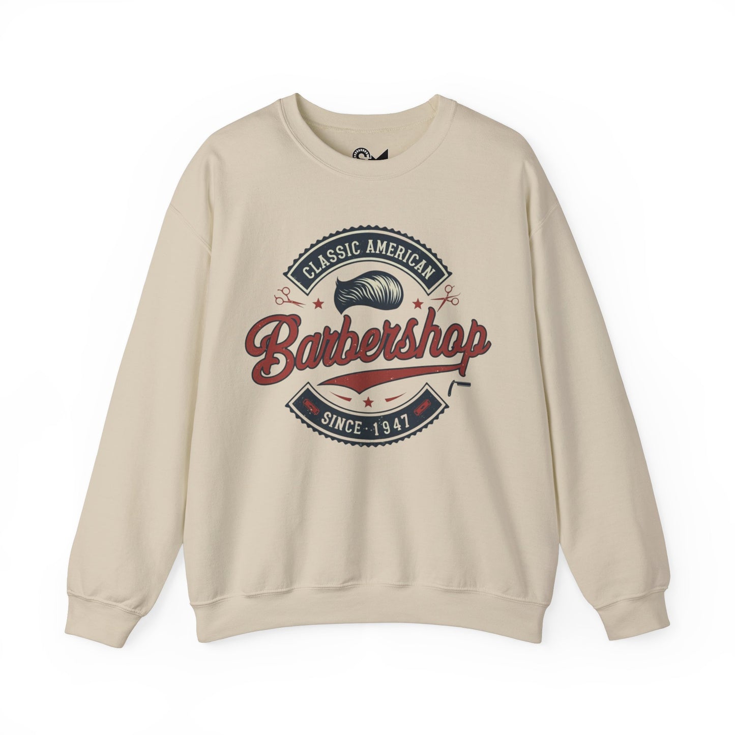 Classic American barbershop Unisex Heavy Blend™ Crewneck Sweatshirt - StyleMZ