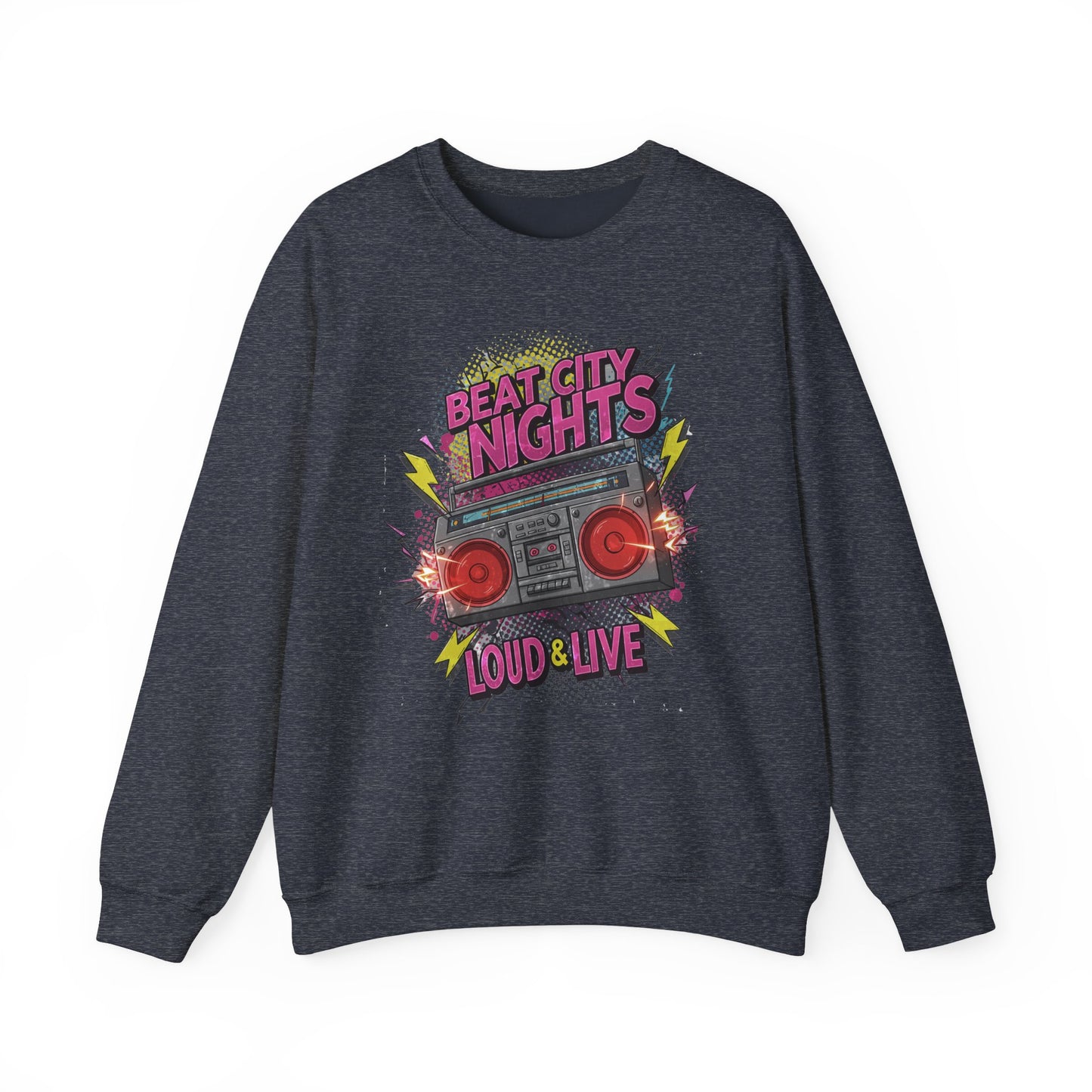 Beat city nights Unisex Heavy Blend™ Crewneck Sweatshirt - StyleMZ-Stylemz