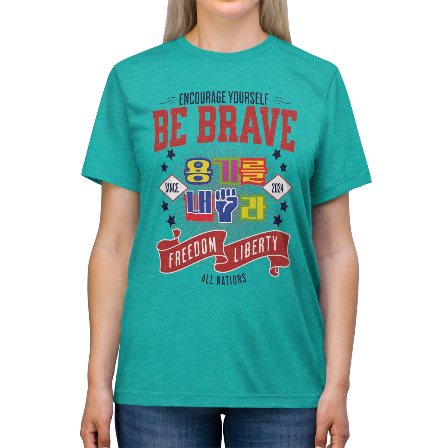 Be brave Unisex Triblend Tee