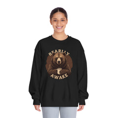 Corea - Sudadera unisex con cuello redondo DryBlend® de Bearly Awake - StyleMZ 