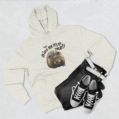 Have mercy on me Lord Three-Panel Fleece Hoodie - StyleMZ