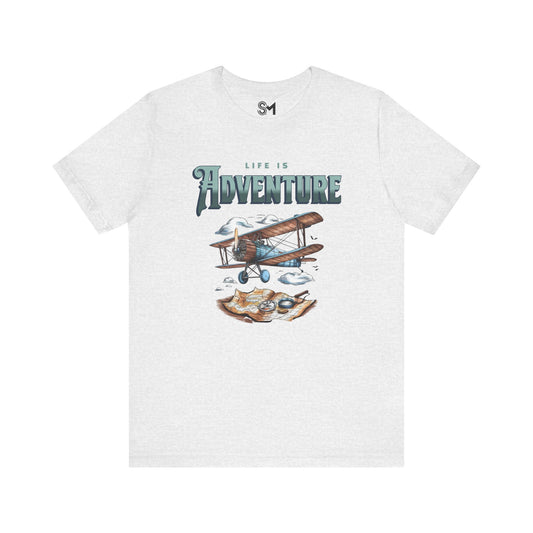 Life is adventure Unisex Jersey Short Sleeve Tee - Stylemz