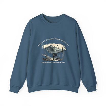 Not All Who Wander Are Lost Unisex Heavy Blend™ Crewneck Sweatshirt - StyleMZ