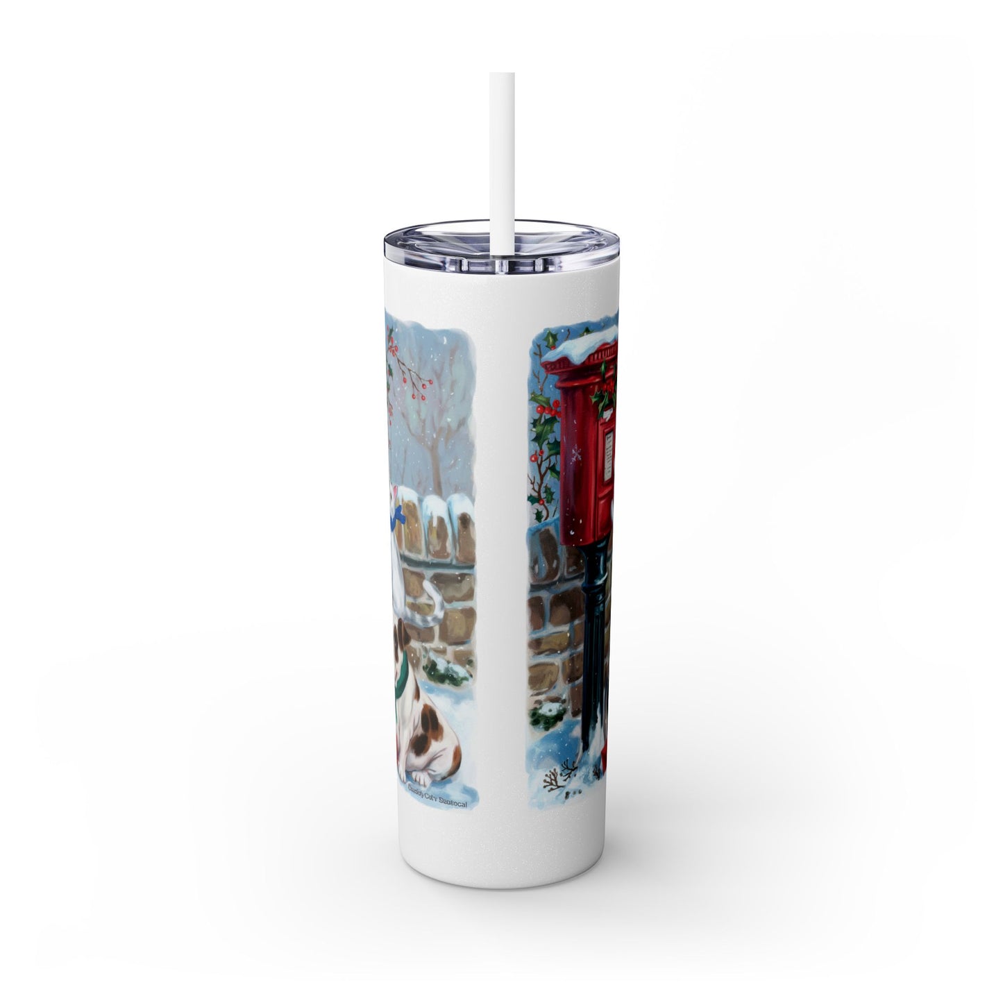 Vaso Skinny Tumbler con pajita, 20 oz, de At the Postbox - StyleMZ 