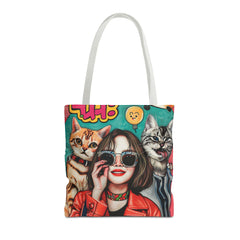 Korea -  Hi! Cats Tote Bag (AOP)  - StyleMZ