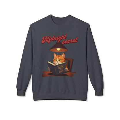 Korea -  Midnight secret Unisex Midweight Softstyle Fleece Crewneck Sweatshirt  - StyleMZ