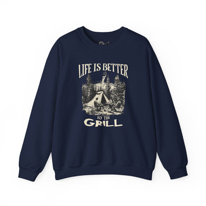 Life is better Unisex Heavy Blend™ Crewneck Sweatshirt - StyleMZ - Stylemz