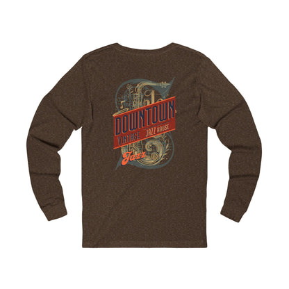 Downtown Jazz House Unisex Jersey Long Sleeve Tee - StyleMZ