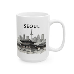 SEOUL Ceramic Mug, (11oz, 15oz)  - Korea  - StyleMZ