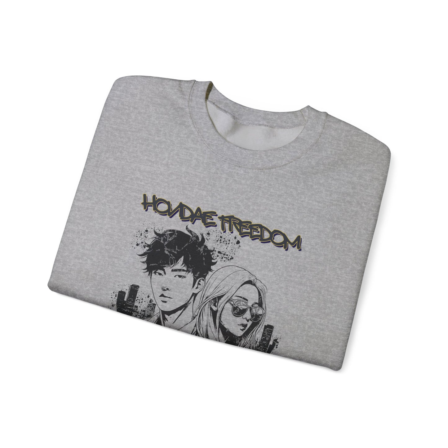 HongDae Freedom Unisex Heavy Blend™ Crewneck Sweatshirt - StyleMZ