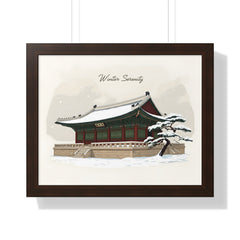 Korea -  Winter Serenity Framed Horizontal Poster  - StyleMZ