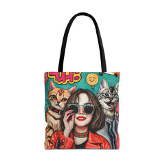 Korea -  Hi! Cats Tote Bag (AOP)  - StyleMZ