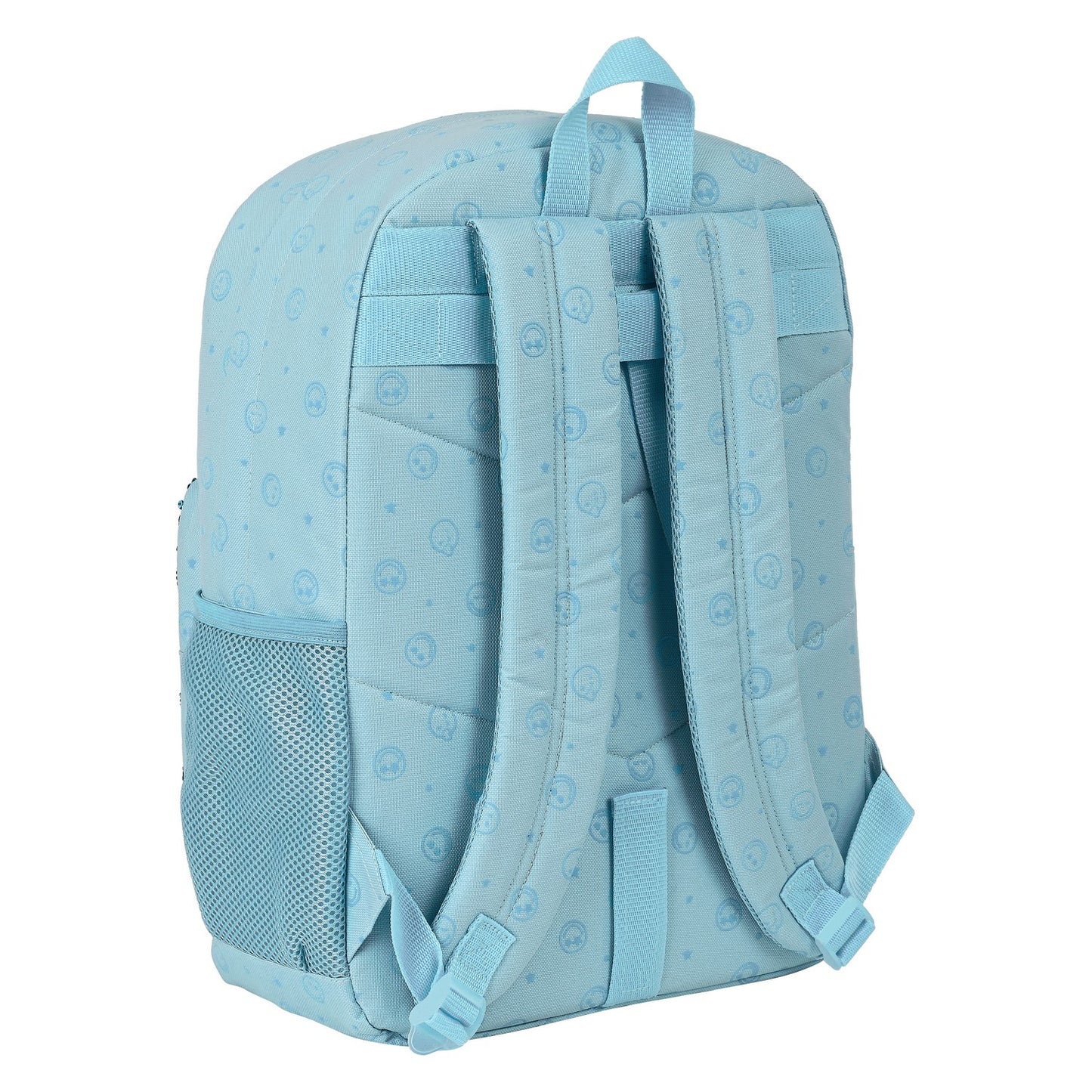 School Bag Smiley M754 Blue 32 x 43 x 14 cm with Ergonomic Design