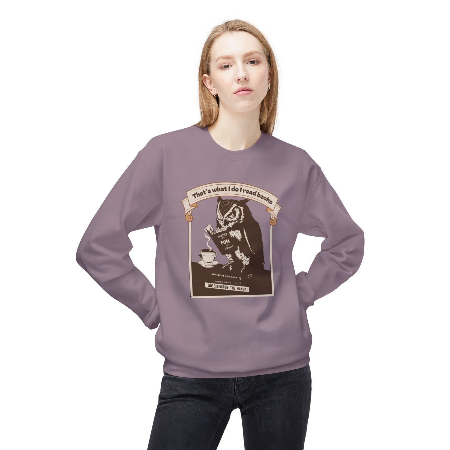 Korea -  I read books Unisex Midweight Softstyle Fleece Crewneck Sweatshirt  - StyleMZ