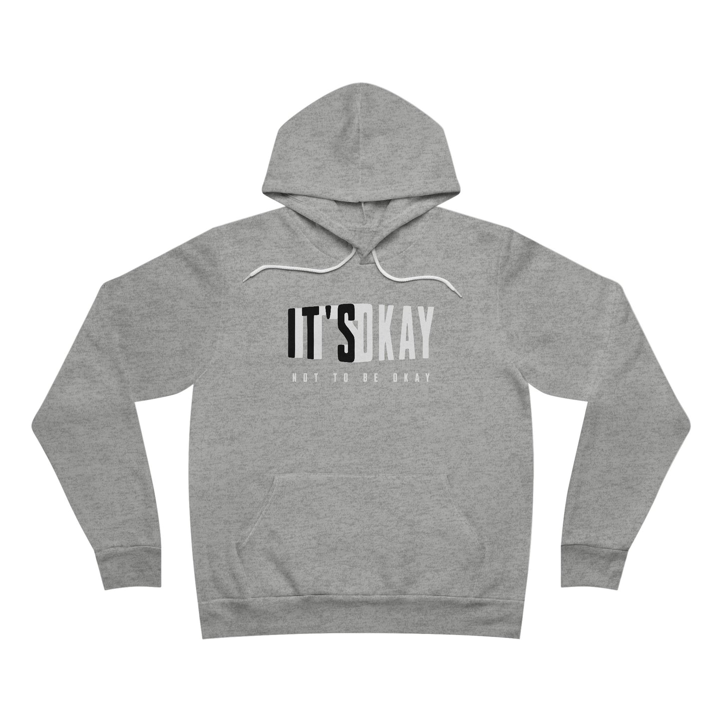 Korea - It's okay Unisex Sponge Fleece Pullover Hoodie - StyleMZ - Stylemz