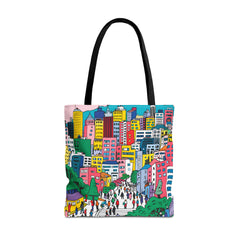 Korea -  Seoul's hill neighborhoods Tote Bag (AOP)  - StyleMZ