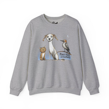 Paws, Purrs & Feathers Unisex Heavy Blend™ Crewneck Sweatshirt