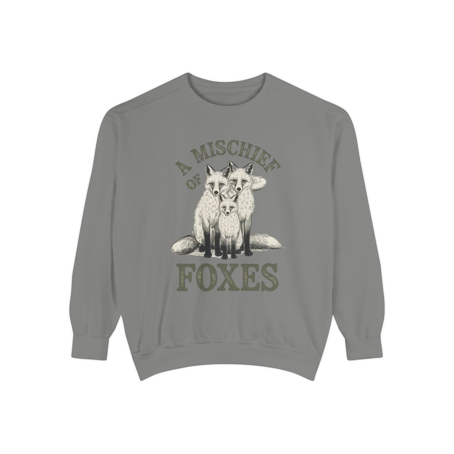 A mischief of Foxes Unisex Garment-Dyed Sweatshirt - StyleMZ