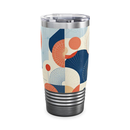 Contemporary Korean Geometric Motifs Ringneck Tumbler, 20oz - StyleMZ