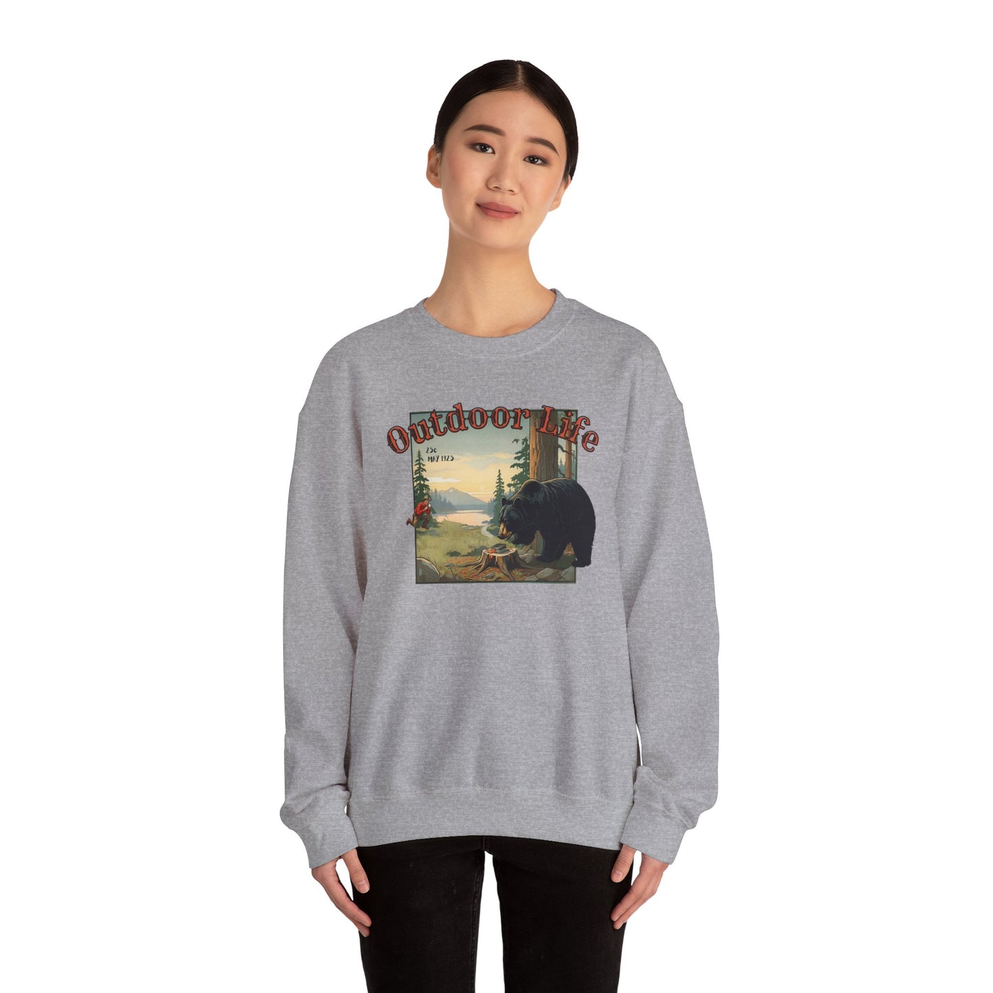 Outdoor life Unisex Heavy Blend™ Crewneck Sweatshirt - StyleMZ