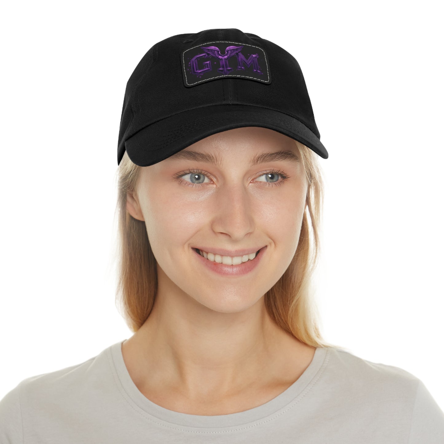 Korea -  GYM Hat with Leather Patch (Rectangle)  - StyleMZ