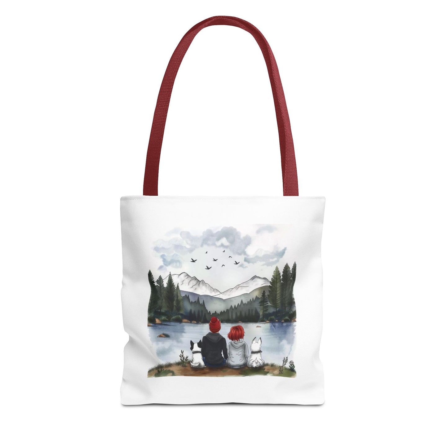 Two dogs, you and me Tote Bag (AOP) - StyleMZ