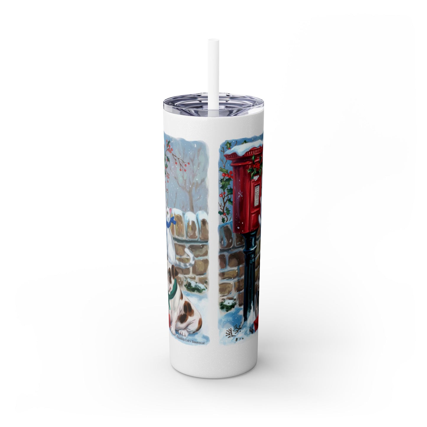 Vaso Skinny Tumbler con pajita, 20 oz, de At the Postbox - StyleMZ 