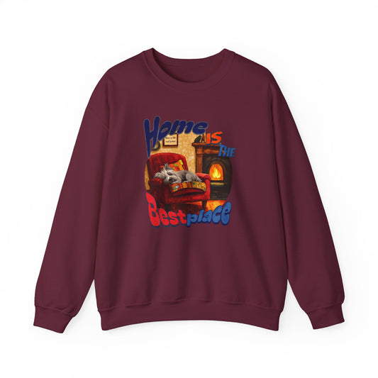 Home is the best place Unisex Heavy Blend™ Crewneck Sweatshirt - StyleMZ - Stylemz