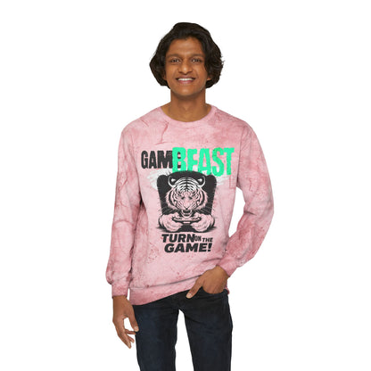 Korea -  Game Beast Unisex Color Blast Crewneck Sweatshirt  - StyleMZ