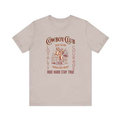 Cowboy club Unisex Jersey Short Sleeve Tee