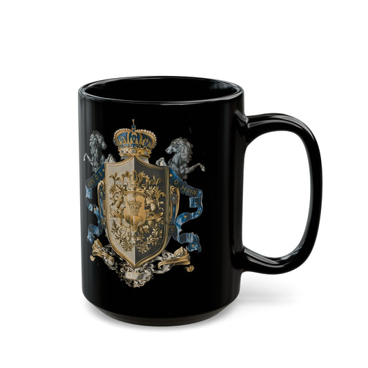 Taza negra Royal Heritage2 (11 oz, 15 oz) - Corea - StyleMZ 