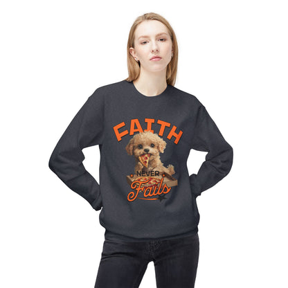 Korea -  Faith never fails Unisex Midweight Softstyle Fleece Crewneck Sweatshirt  - StyleMZ