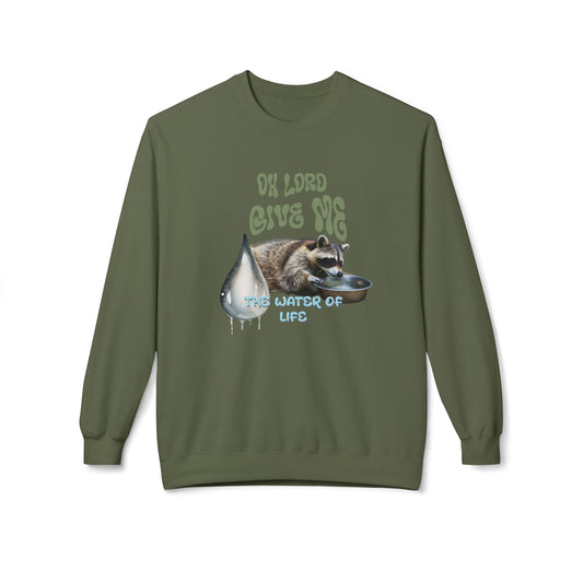 Korea - The water of life Unisex Midweight Softstyle Fleece Crewneck Sweatshirt - StyleMZ - Stylemz